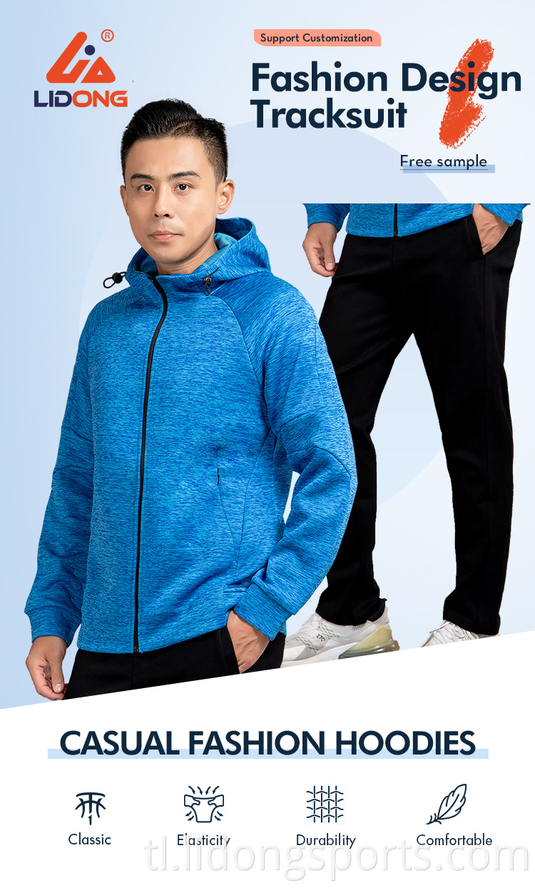 Ang pagsasanay sa kalalakihan ay nagtatakda ng pakyawan na lalaki sports men gym trackuit oem aktibong pagsusuot ng hoodie at jogger